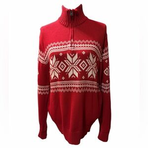 American Living Red Knit Sweater